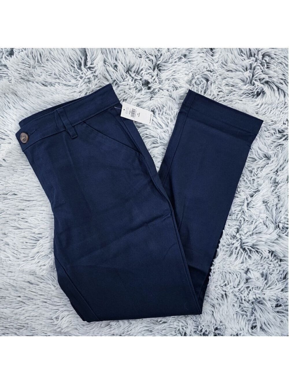 OLD Navy Girl’s Skinny Uniform Chino Pants Navy size 12 PLUS
